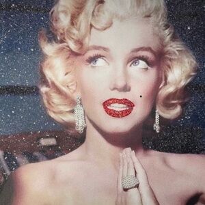 Sparkly matching set- dangle earrings and pin/necklace charm art deco style